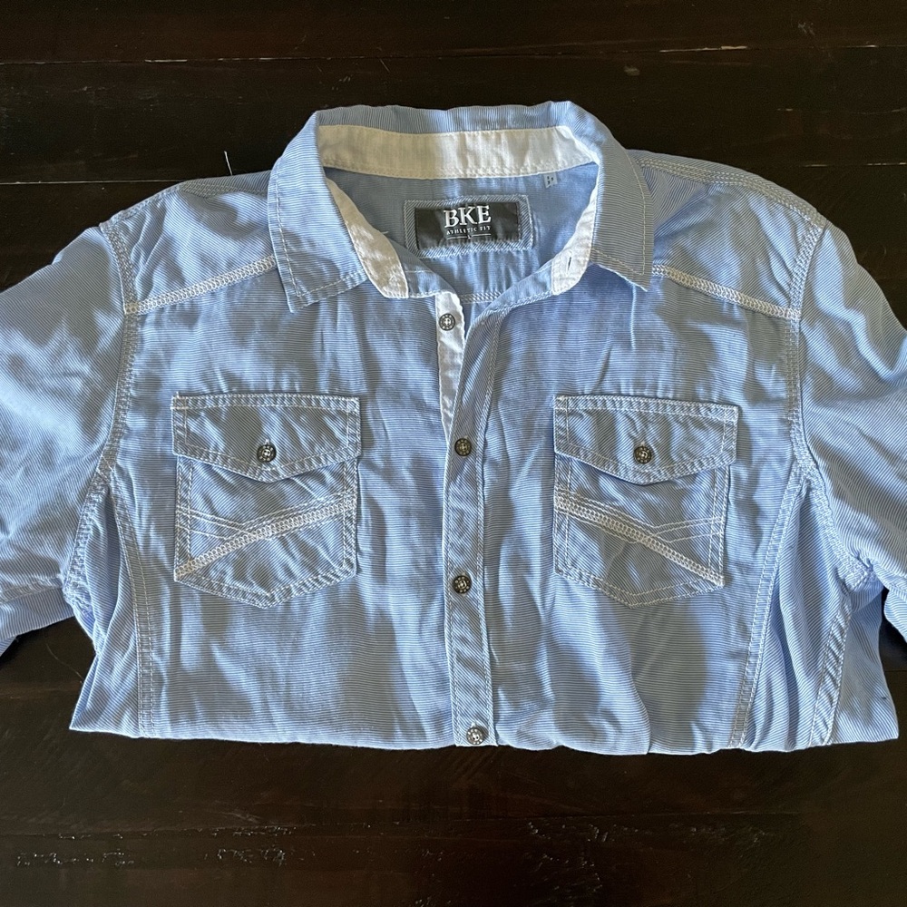 BKE Button Short Sleeve Shirt